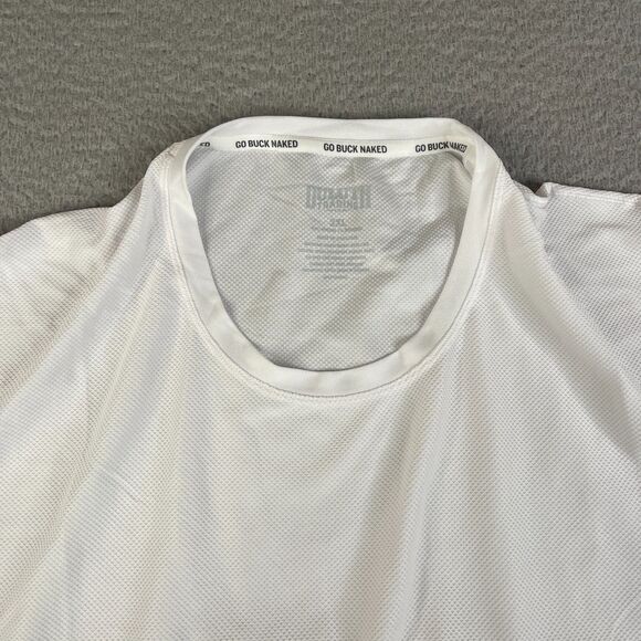 Duluth Trading Co Performance T Shirt Men XXL White  Go Buck Naked  Undershirt - Picture 2 of 8